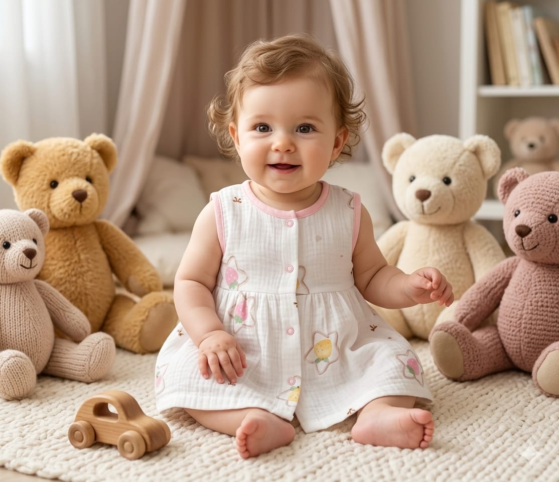 MUSLIN BABY  DRESS