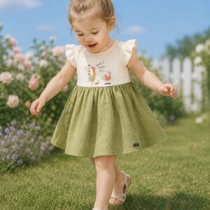 Orrigany Olive Print Frock