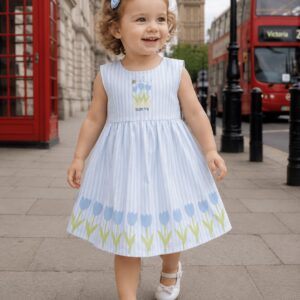 Orrigany Sky Blue Tulip Frock