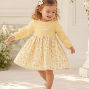 Orrigany Citrus Pineapple Print Dress